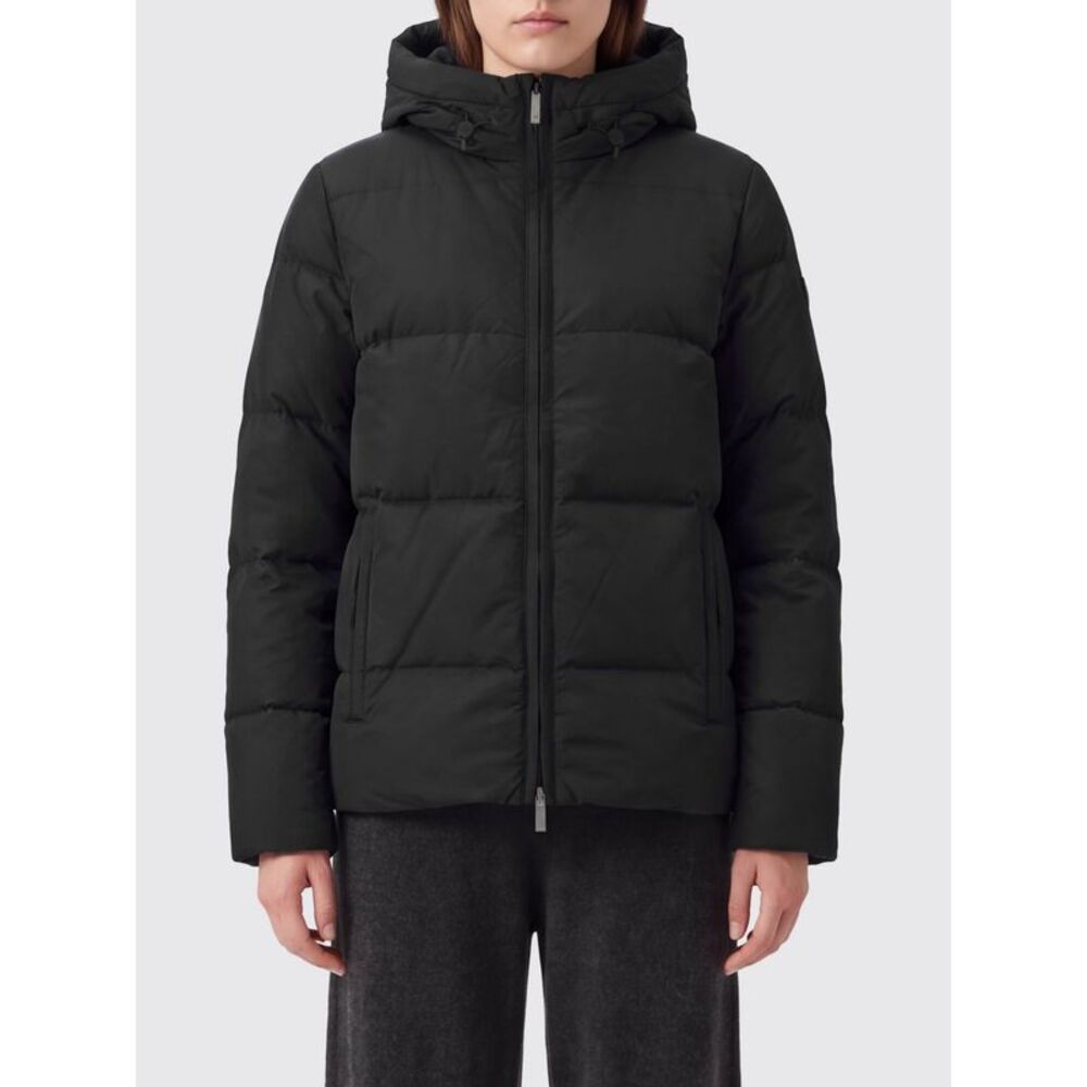 K-Way Women Quilted Short Down Jacket K-Way With Hood And Fur Lining